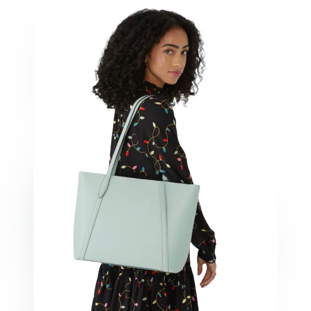 Nine West Seafoam Green Tote NWOT